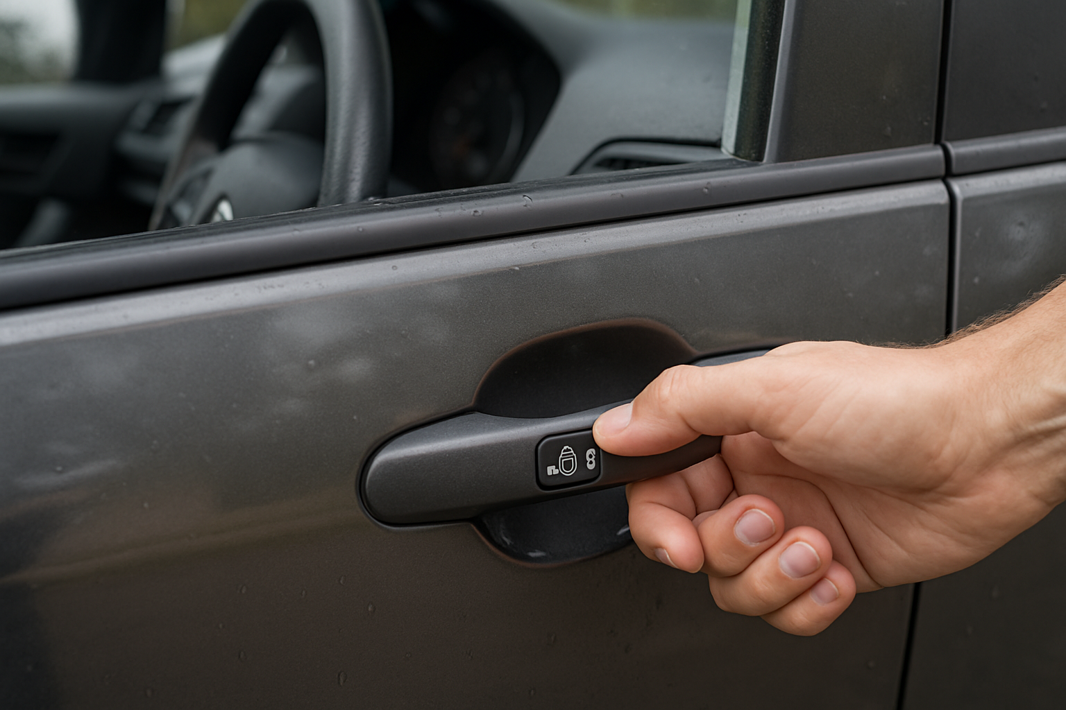 Rouge - Verrou de sécurité antivol pour volant de voiture, dispositif
